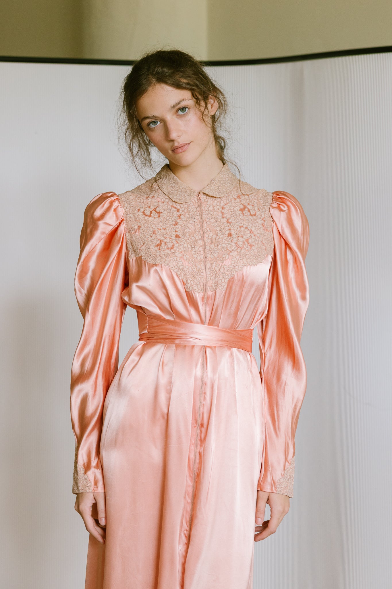 1940s satin dressing gown