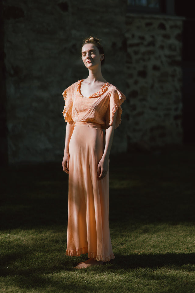 Art deco silk nightgown