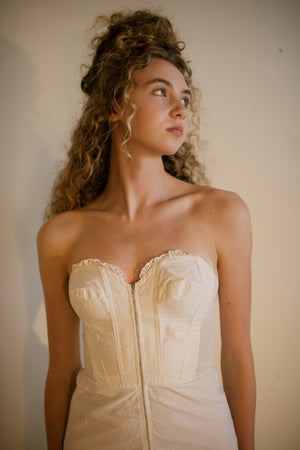 1940s bustier lingerie underdress