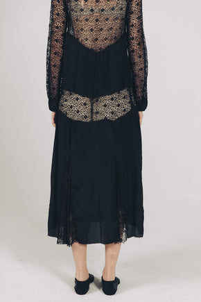 1920s silk lace dress
