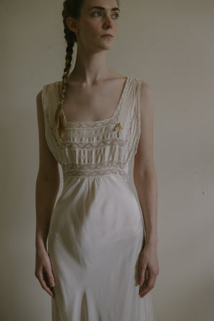 1930s silk charmeuse nightgown