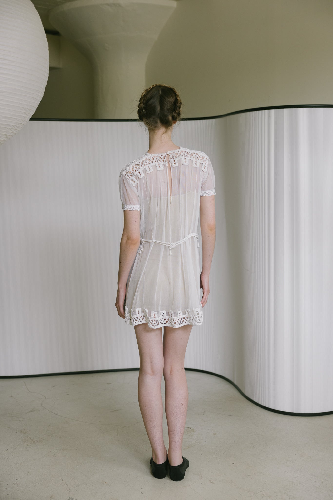 1900s French net tunic