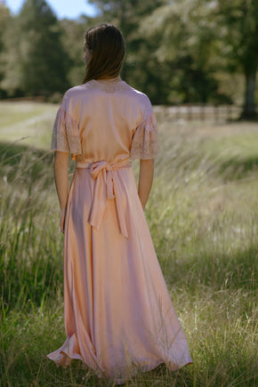 1930s French silk lace robe