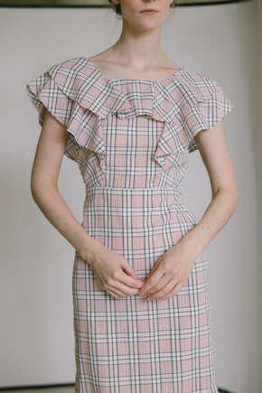 1930s seersucker gown