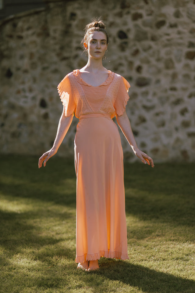 Art deco silk nightgown