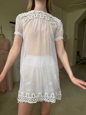 1900s French net tunic