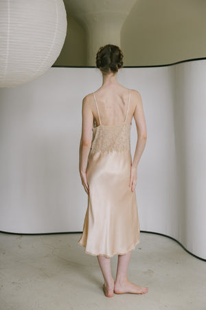 1930s silk monogrammed slip, Australia