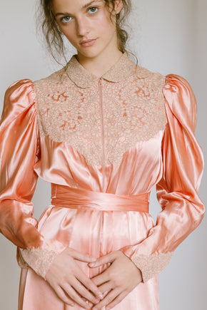 1940s satin dressing gown