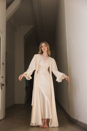 Vintage mid century Dior peignoir set
