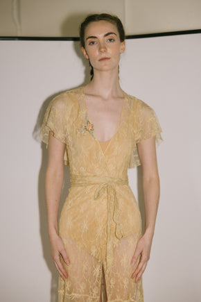 1930s lace robe