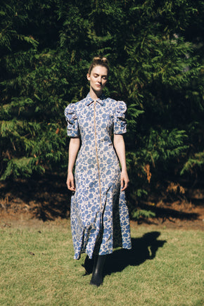 1930s zip from cotton house dress