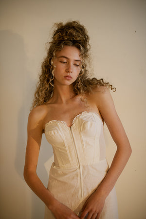 1940s bustier lingerie underdress