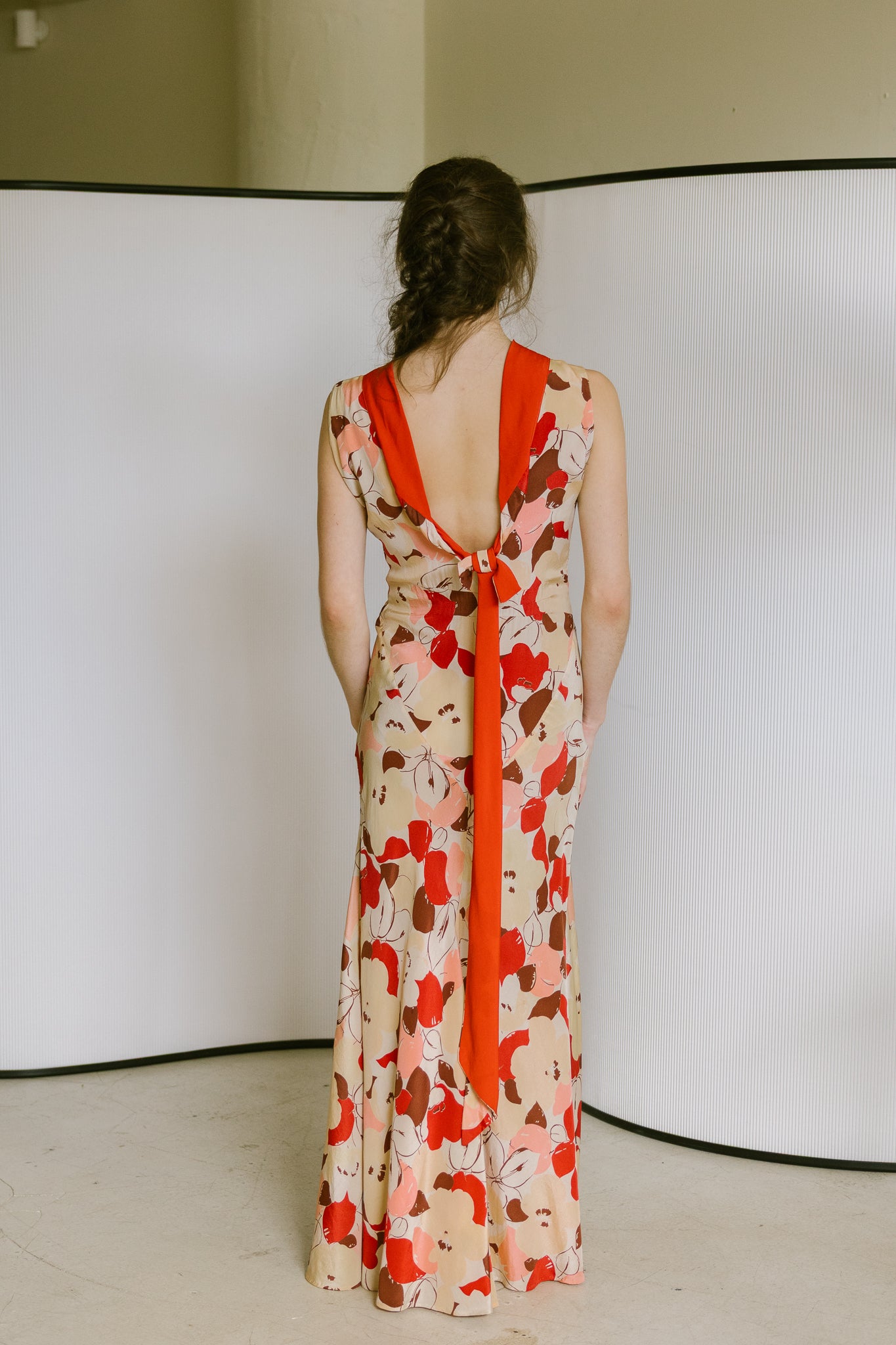 1930s silk crepe dress set