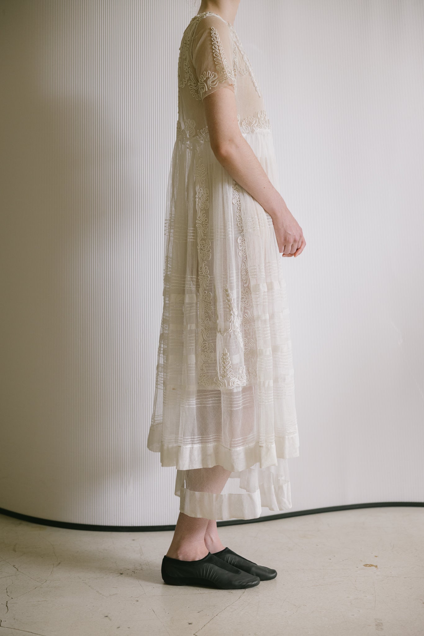 1913 soutache tulle appliqué dress