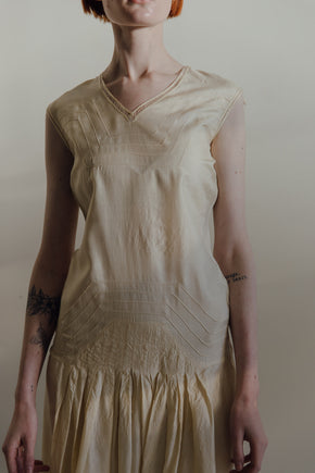 1920s pongee silk tennis dress
