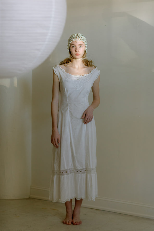 Edwardian cotton slip dress