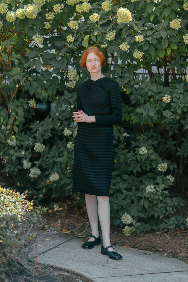 1930s satin crepe day dress