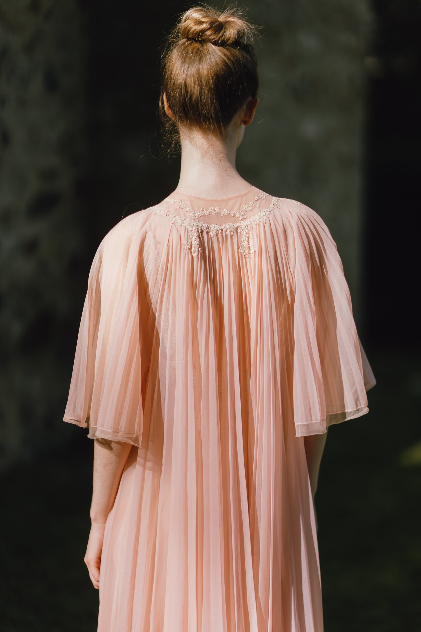 Vanity fair 1940s pink peignoir set