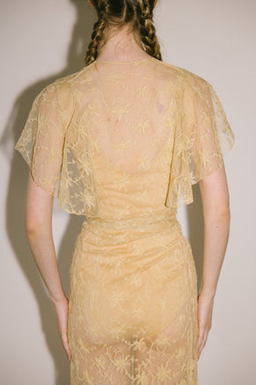 1930s lace robe