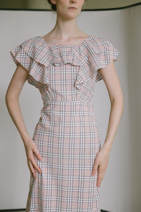 1930s seersucker gown