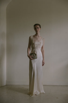 1930s silk charmeuse nightgown