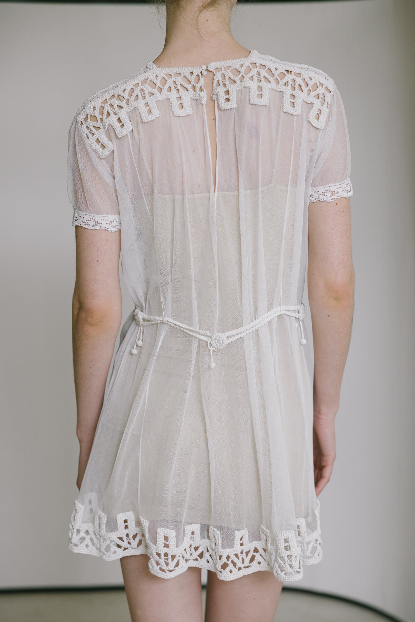 1900s French net tunic