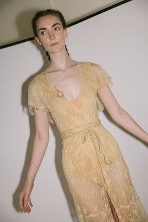 1930s lace robe