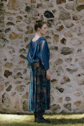 1922 cut velvet afternoon dress