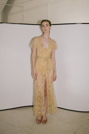 1930s lace robe