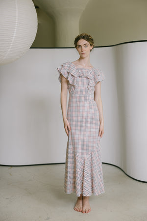 1930s seersucker gown