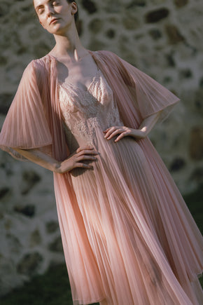 Vanity fair 1940s pink peignoir set