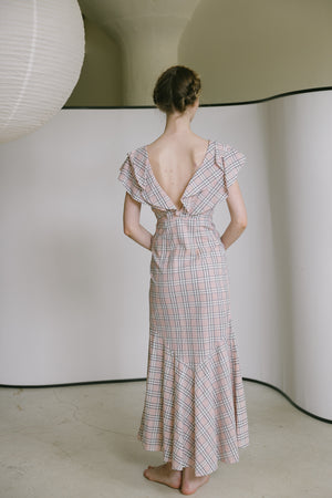 1930s seersucker gown