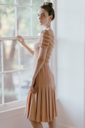 1930s rayon crepe day dress