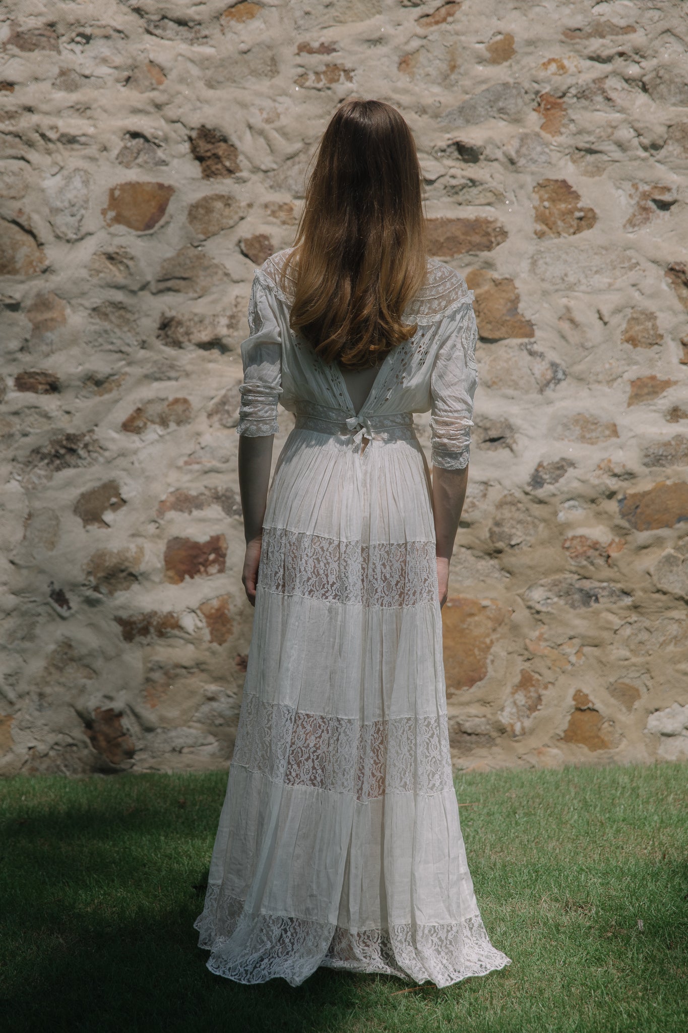 Antique 1900s Edwardian lawn gown