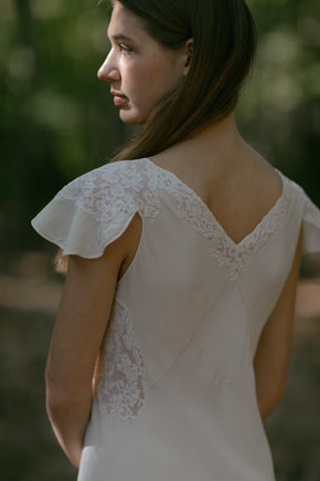 1930s silk lace dress