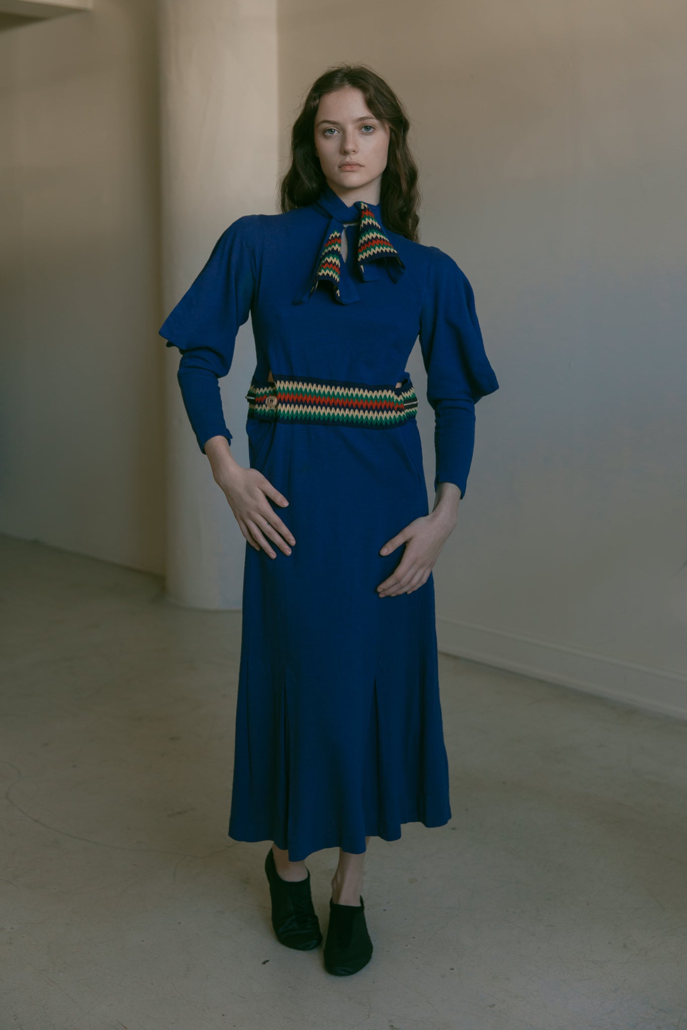 1930s wool day dress – Devore Vintage