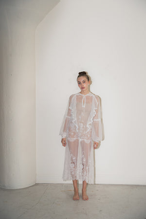 Vintage net lace dress