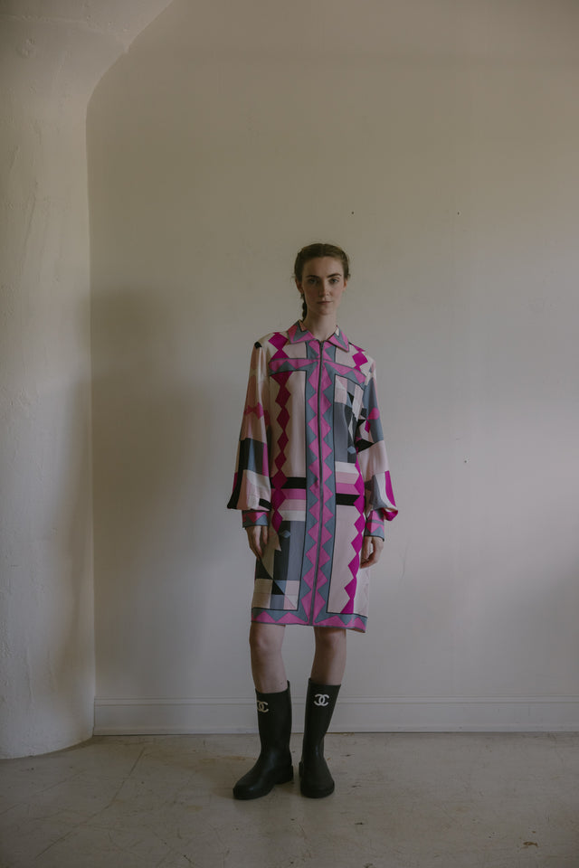 Vintage 1960s Pucci silk crepe dress, Italy