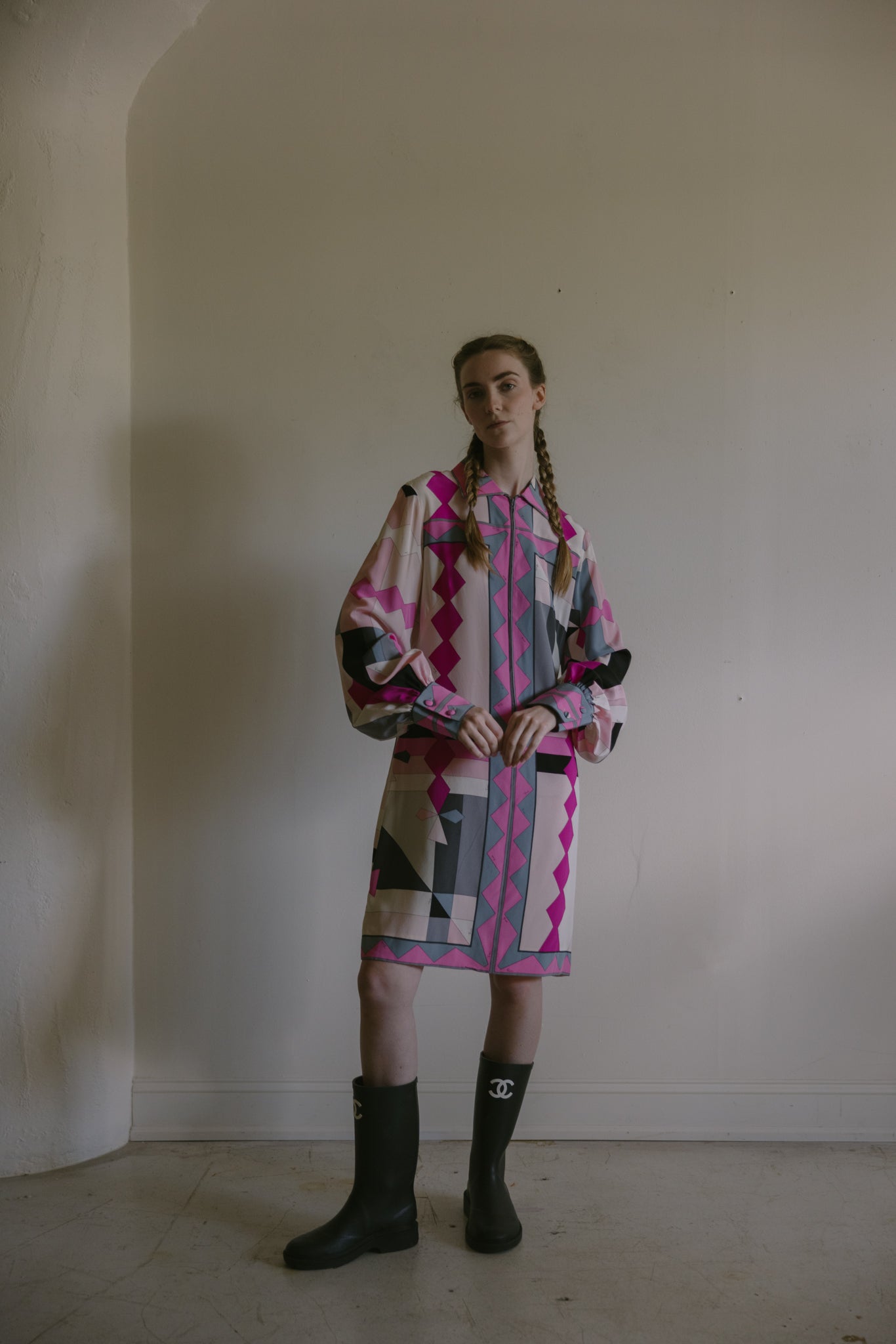 Vintage 1960s Pucci silk crepe dress, Italy
