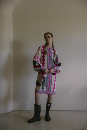 Vintage 1960s Pucci silk crepe dress, Italy