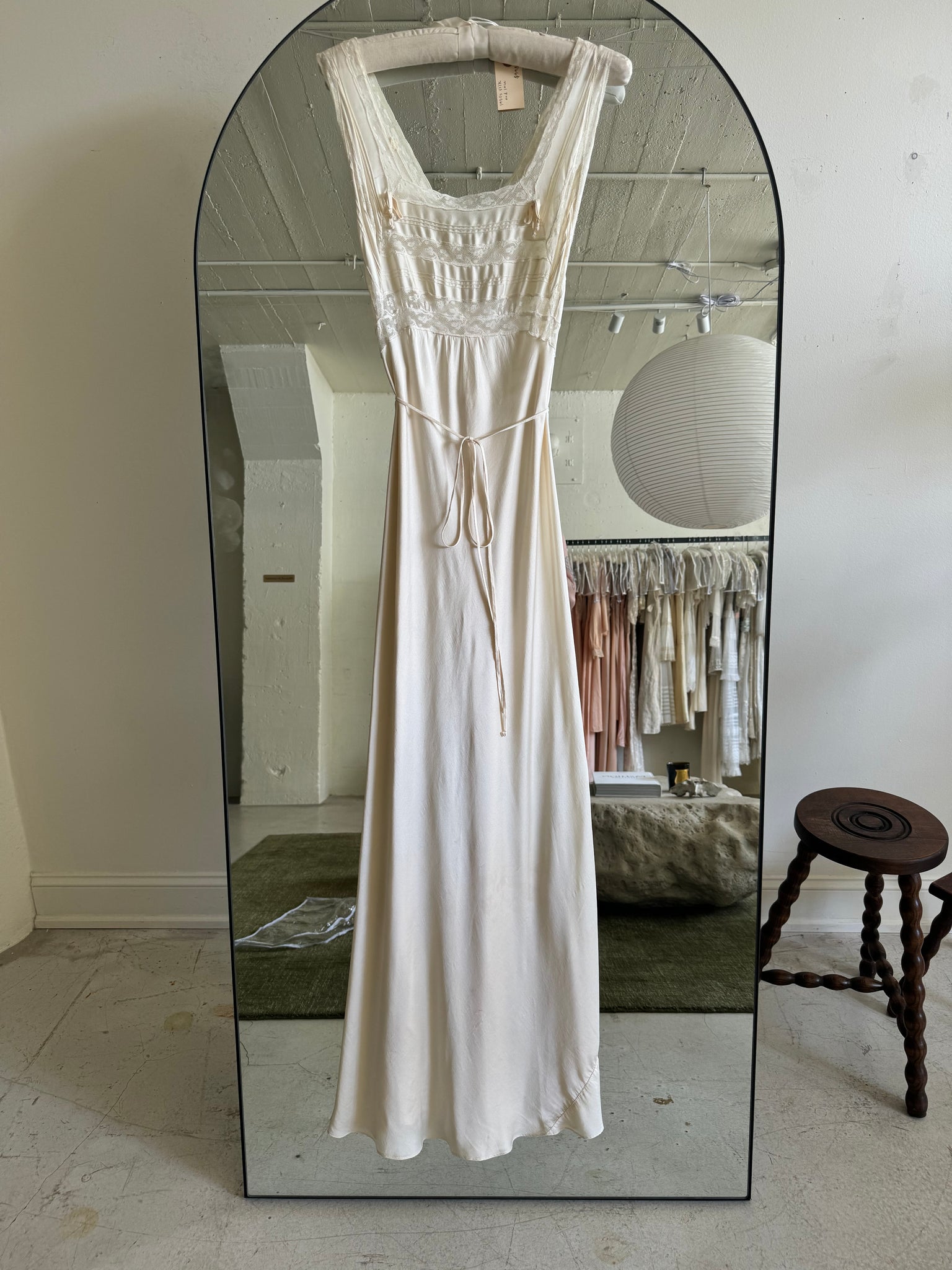 1930s silk charmeuse nightgown