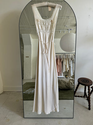 1930s silk charmeuse nightgown