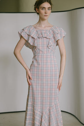 1930s seersucker gown