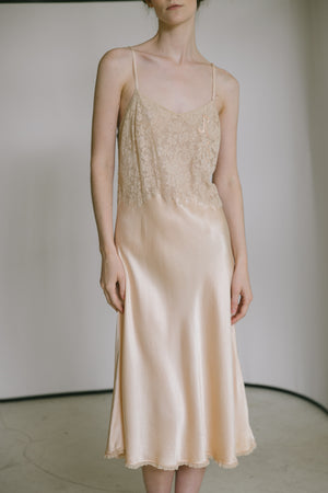 1930s silk monogrammed slip, Australia