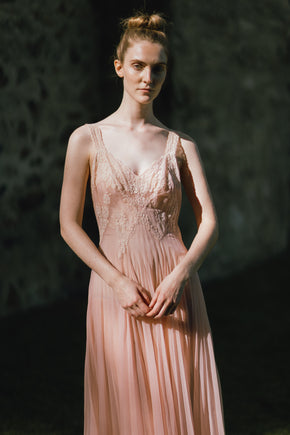 Vanity fair 1940s pink peignoir set