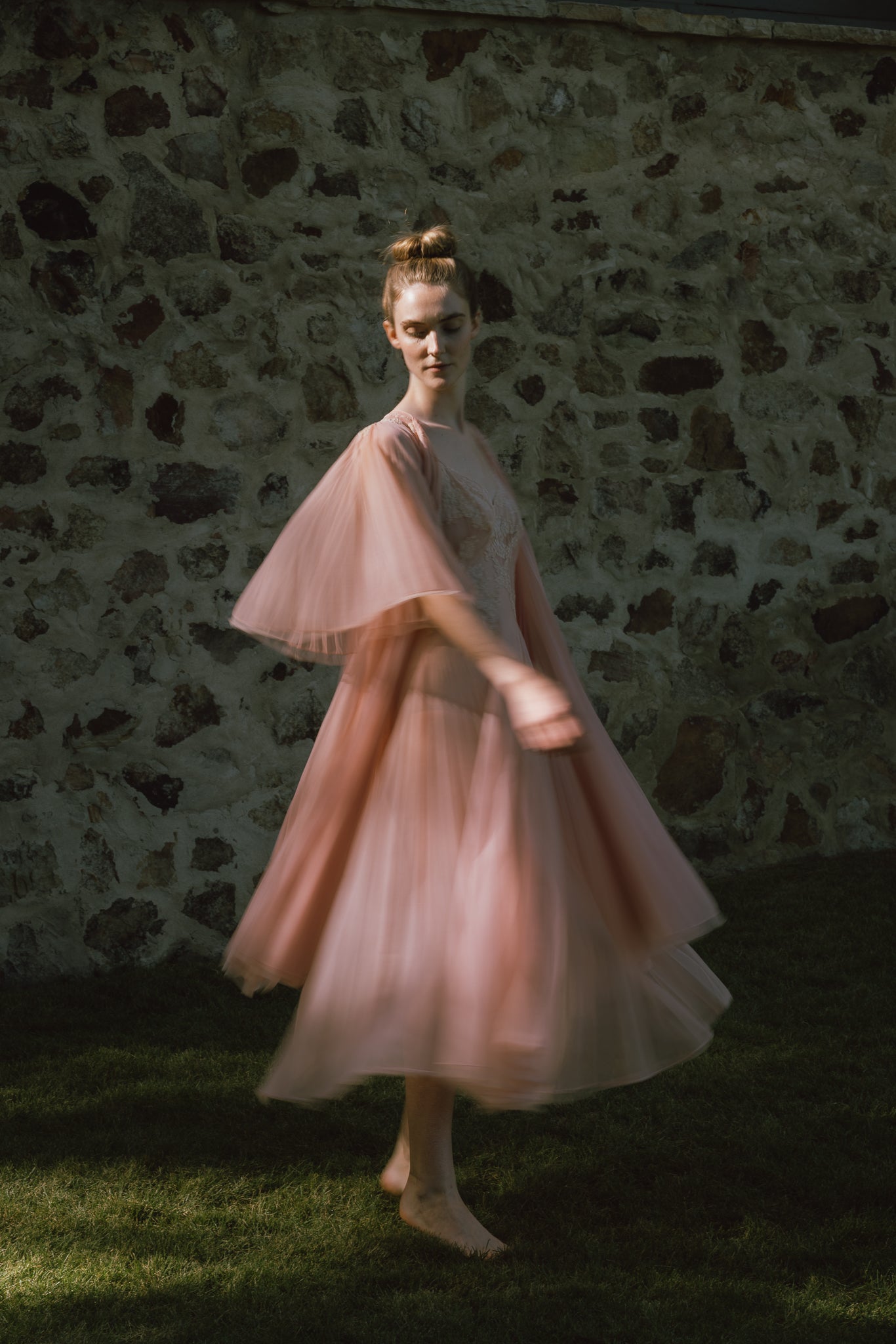 Vanity fair 1940s pink peignoir set