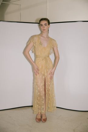 1930s lace robe