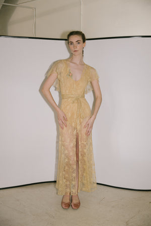 1930s lace robe