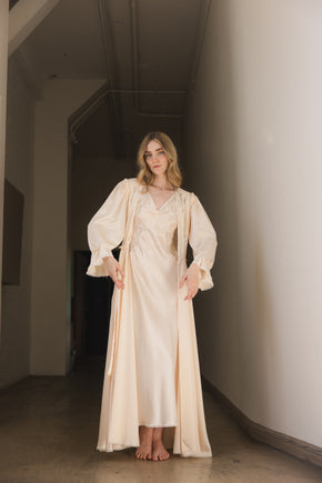 Vintage mid century Dior peignoir set