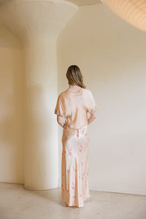 1930s silk lace bed jacket
